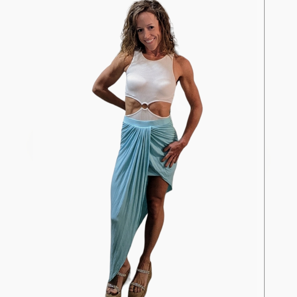 Day & Night Skirt Womens Small Cottagecore Fairycore Preppy 90s Y2K Plisse Boho